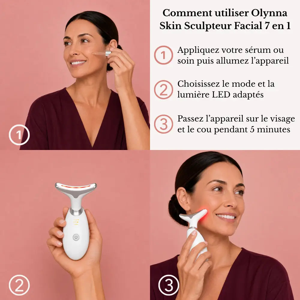 Olynna Skin Sculpteur Facial LED 7-en-1