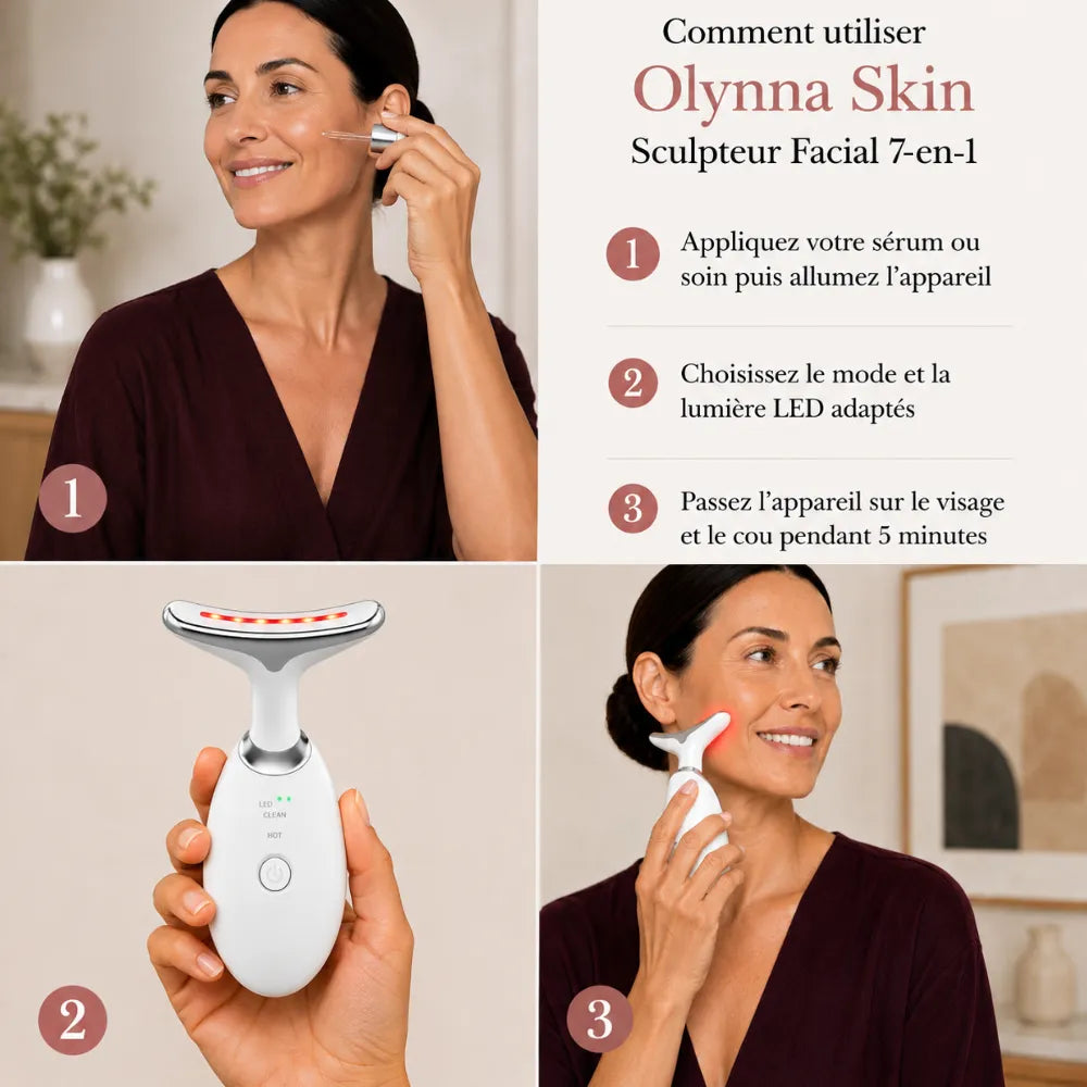 Olynna Skin Sculpteur Facial LED 7-en-1